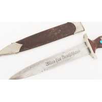 Militaria DAGUE DE SERVICE DE LA SA 1933 FABRICATION Thomas Wielpütz SOLINGEN RZM M7/33 - 9