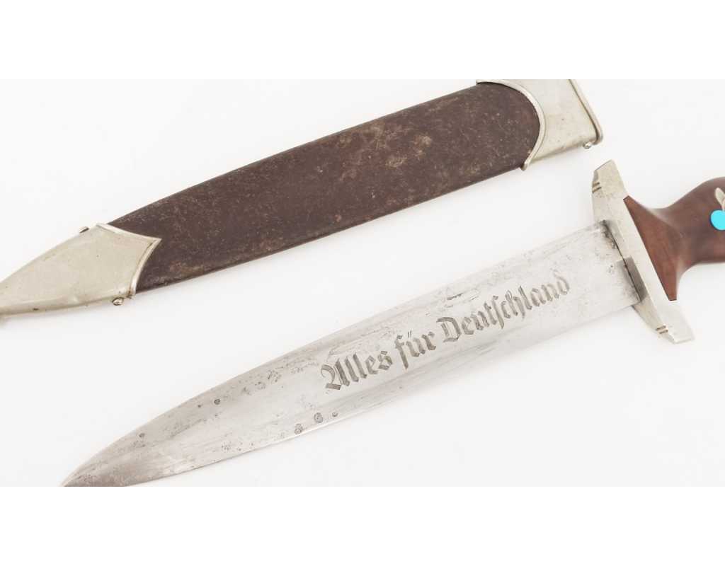 Militaria DAGUE DE SERVICE DE LA SA 1933 FABRICATION Thomas Wielpütz SOLINGEN RZM M7/33 - 9