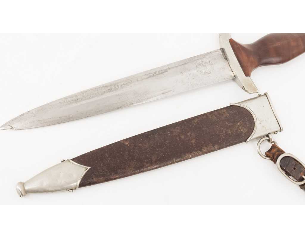 Militaria DAGUE DE SERVICE DE LA SA 1933 FABRICATION Thomas Wielpütz SOLINGEN RZM M7/33 - 10