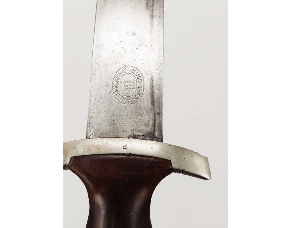 Militaria DAGUE DE SERVICE DE LA SA 1933 FABRICATION Thomas Wielpütz SOLINGEN RZM M7/33 - 16