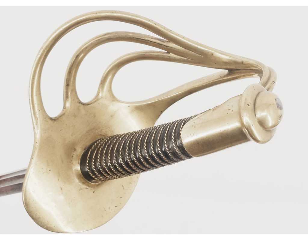 Armes Blanches SABRE TROUPE CAVALERIE DES DRAGONS MODÈLE 1854 Mre ARMES CHATELLERAULT 1880 - FRANCE SECOND EMPIRE - 14