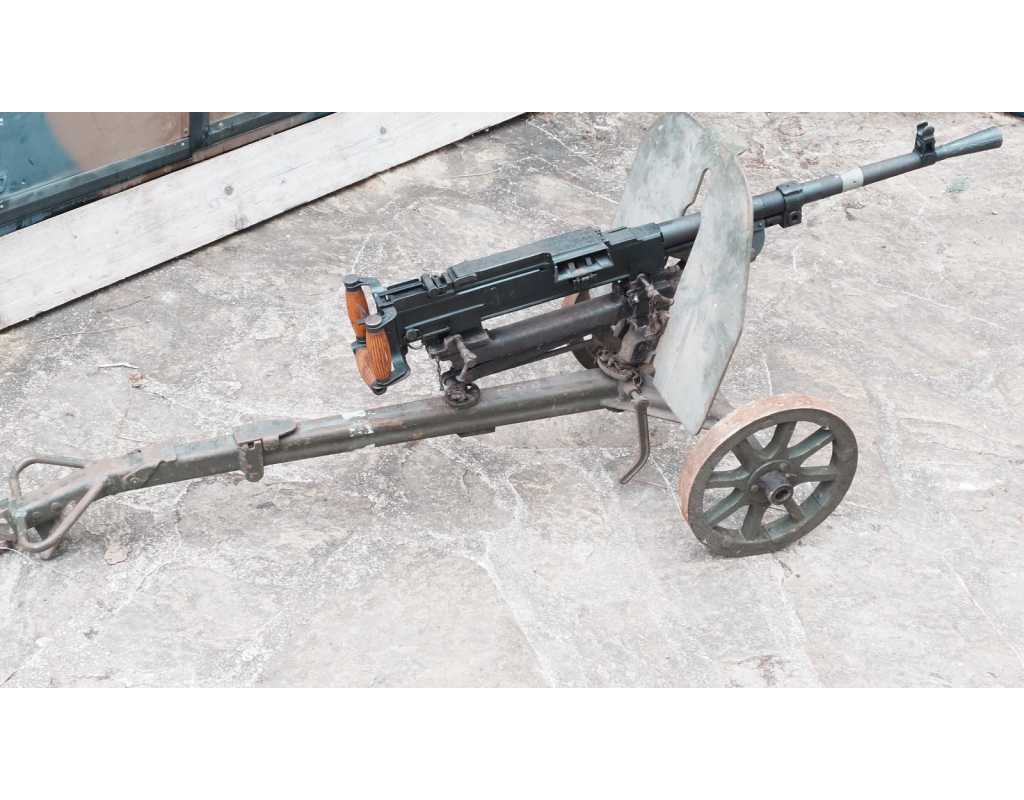 Armes Neutralisées WW2 1943 RUSSIE MITRAILLEUSE GORYUNOV SG-43/SGM SUR AFFUT NEUTRALISATION UE - 13