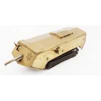 Antiquités JOUET MÉCANIQUE MARQUETTE DU CHAR SAINT CHAMOND 1916 - FRANCE début XXè - 2