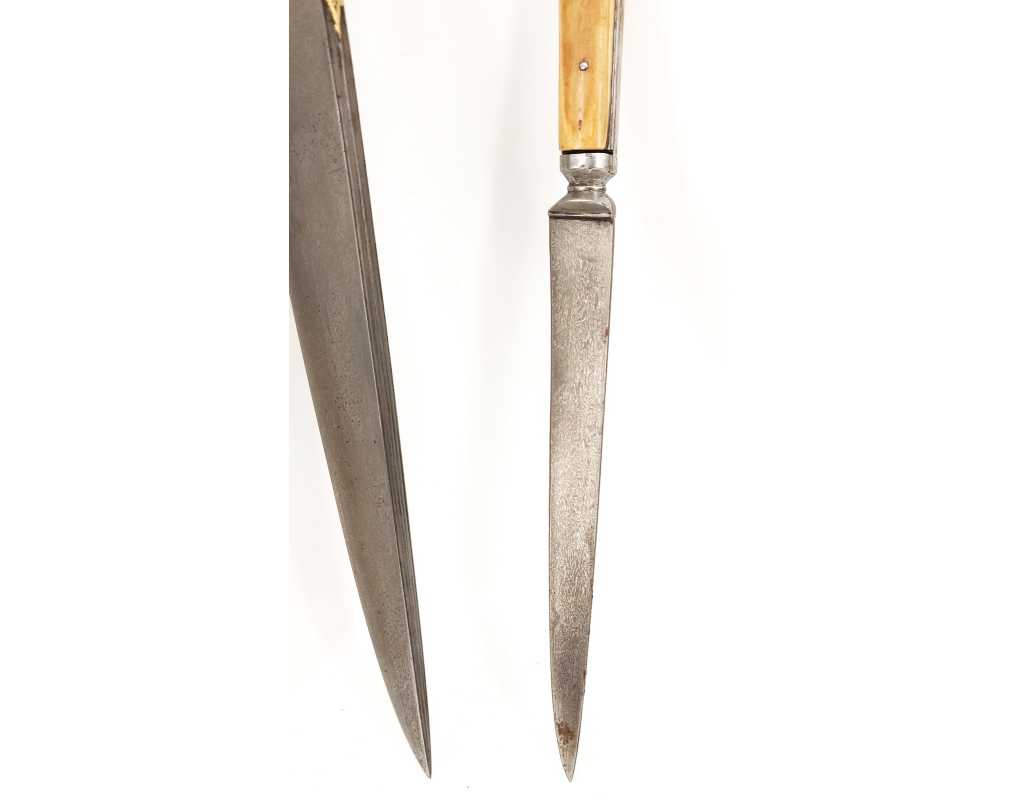 Armes Blanches POIGNARD TURQUIE OTTOMANE OU IRAN QAJAR XIXè DAMAS WOOTZ PERSAN ET KOFTGARI EN OR 135302.2 - 16