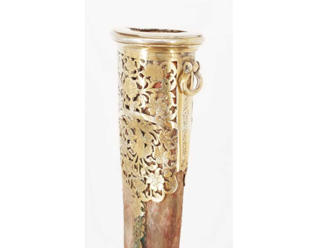 Armes Blanches POIGNARD TURQUIE OTTOMANE OU IRAN QAJAR XIXè DAMAS WOOTZ PERSAN ET KOFTGARI EN OR 135302.2 - 20
