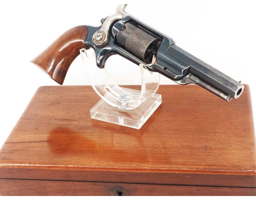 Armes de Poing CIVIL WAR REVOLVER COLT ROOTS SIDEHAMMER MODÈLE 1855 SIDE HAMMER POCKET Calibre 28 EN COFFRET AVEC NOTICE USA