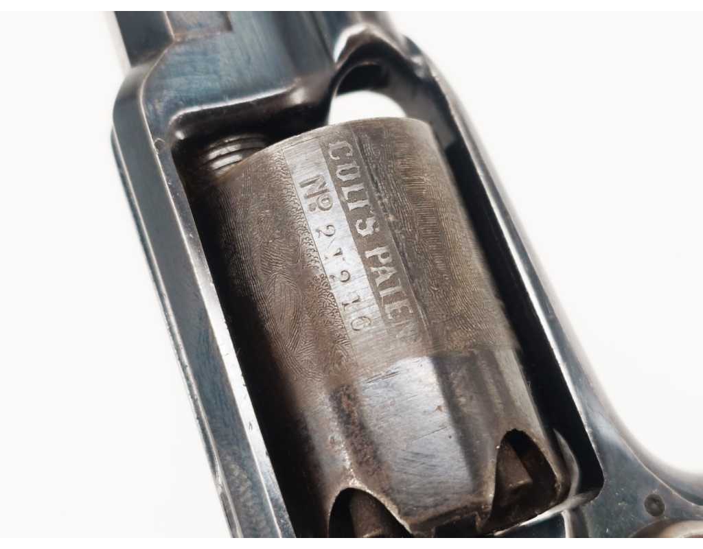 Armes de Poing CIVIL WAR REVOLVER COLT ROOTS SIDEHAMMER MODÈLE 1855 SIDE HAMMER POCKET Calibre 28 EN COFFRET AVEC NOTICE USA