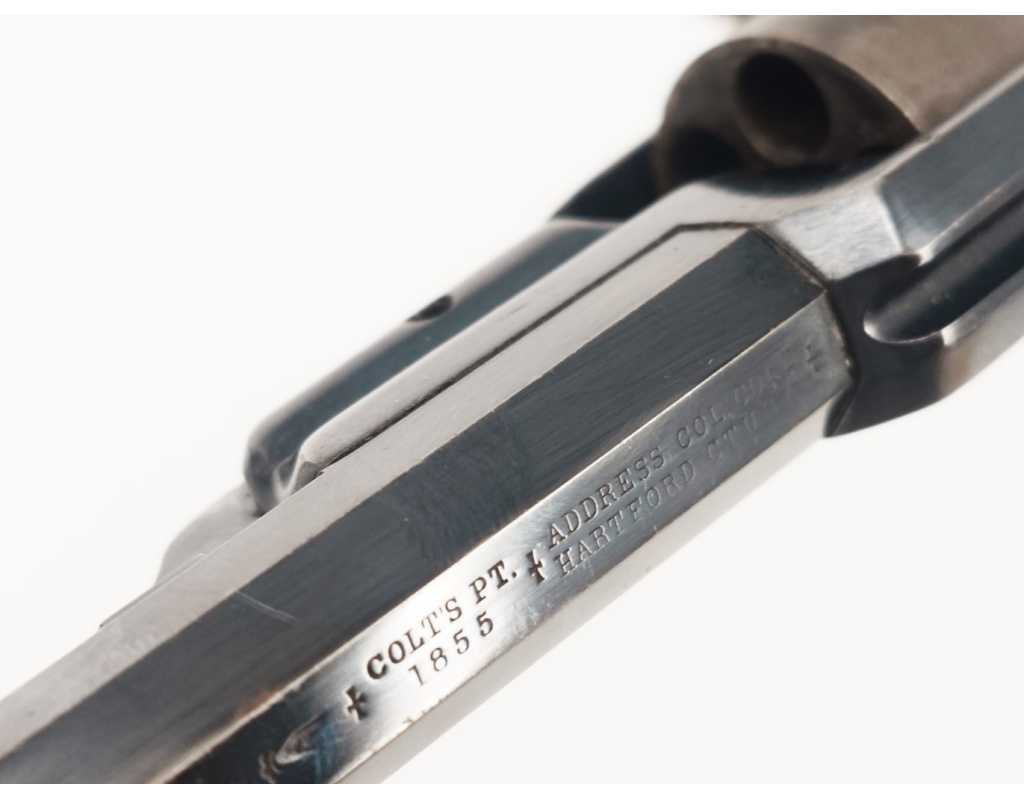 Armes de Poing CIVIL WAR REVOLVER COLT ROOTS SIDEHAMMER MODÈLE 1855 SIDE HAMMER POCKET Calibre 28 EN COFFRET AVEC NOTICE USA