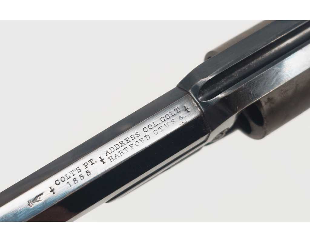 Armes de Poing CIVIL WAR REVOLVER COLT ROOTS SIDEHAMMER MODÈLE 1855 SIDE HAMMER POCKET Calibre 28 EN COFFRET AVEC NOTICE USA