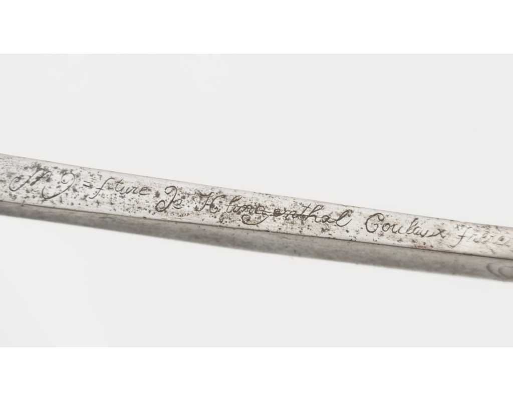 Armes Blanches SABRE DE BORD MARINE MILITAIRE "CUILLIÈRE À POT" MODÈLE AN X Mre DE KLINGENTHAL COULAUX FRÈRES - FRANCE DÉBUT DU