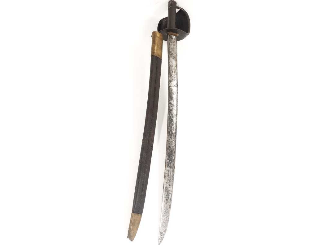 Armes Blanches SABRE DE BORD MARINE MILITAIRE "CUILLIÈRE À POT" MODÈLE AN X Mre DE KLINGENTHAL COULAUX FRÈRES - FRANCE DÉBUT DU