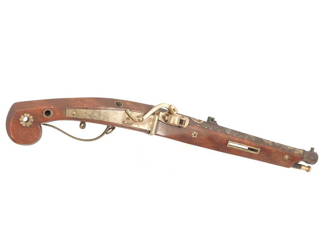 Armes de Poing TANJO TSUTSU PISTOLET JAPONAIS À MÈCHE ÉPREUVE T.A.R. TEPPO D'ARSENAL Calibre 13.2mm - JAPON EDO XIXè - 3