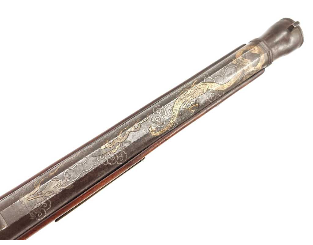 Armes de Poing TANJO TSUTSU PISTOLET JAPONAIS À MÈCHE ÉPREUVE T.A.R. TEPPO D'ARSENAL Calibre 13.2mm - JAPON EDO XIXè - 5