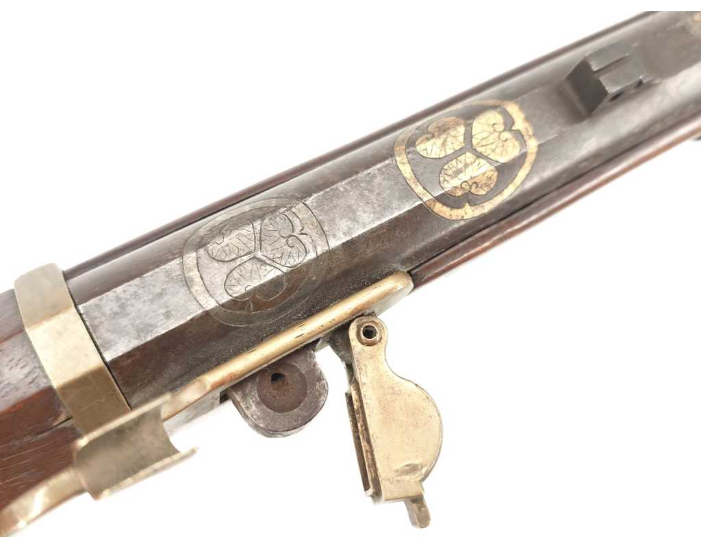 Armes de Poing TANJO TSUTSU PISTOLET JAPONAIS À MÈCHE ÉPREUVE T.A.R. TEPPO D'ARSENAL Calibre 13.2mm - JAPON EDO XIXè - 10