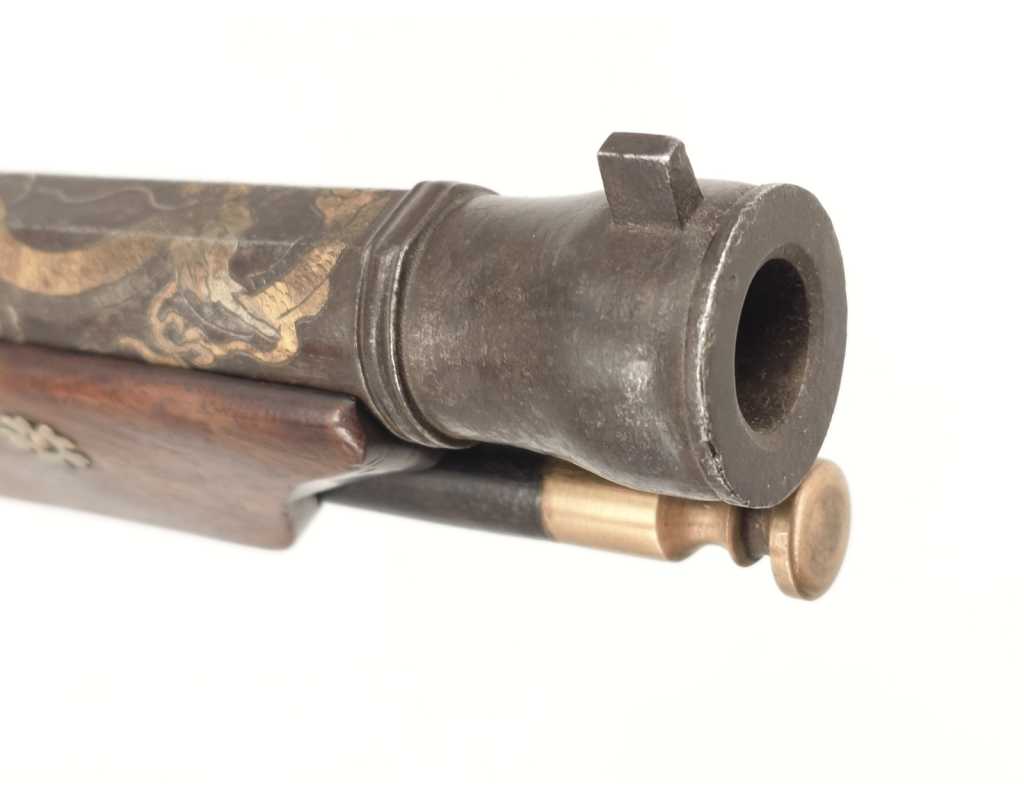 Armes de Poing TANJO TSUTSU PISTOLET JAPONAIS À MÈCHE ÉPREUVE T.A.R. TEPPO D'ARSENAL Calibre 13.2mm - JAPON EDO XIXè - 11
