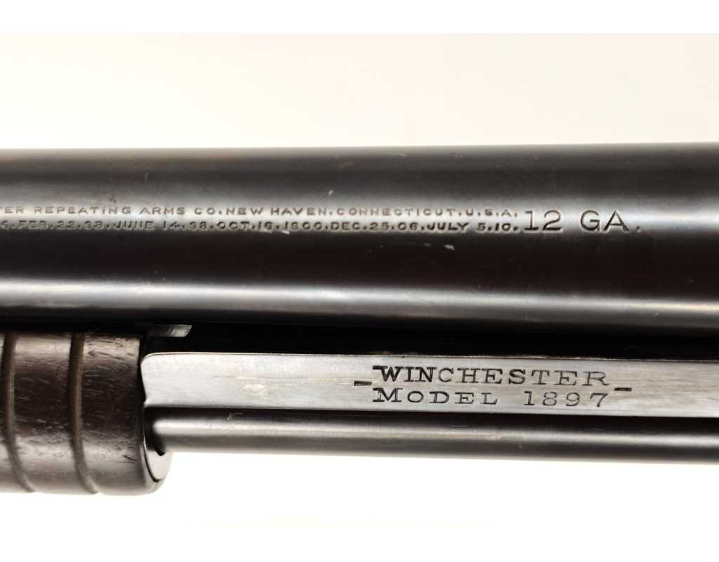 Armes d'Épaule Winchester Model 1897 12/70 Solid Frame 1902 Jaspage US - 19