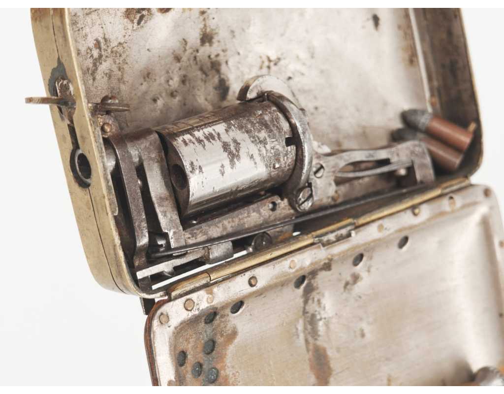 Armes de Poing RARE PORTE-MONNAIE REVOLVER FRANKENAU PATENT 1877 CALIBRE 5MM A BROCHE - BELGIQUE XIXè 1550224-25 - 3
