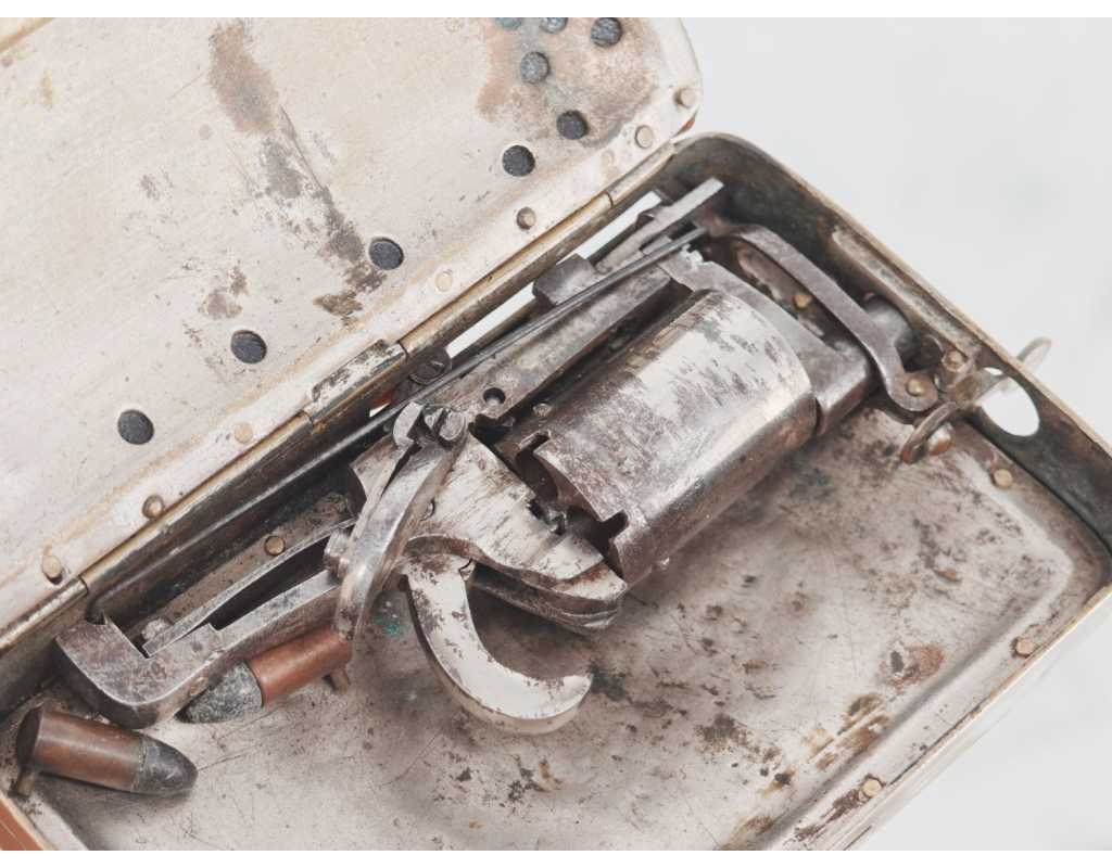 Armes de Poing RARE PORTE-MONNAIE REVOLVER FRANKENAU PATENT 1877 CALIBRE 5MM A BROCHE - BELGIQUE XIXè 1550224-25 - 8
