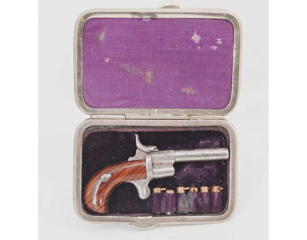 Armes de Poing RARE PORTE-MONNAIE PISTOLET LEFAUCHEUX CALIBRE 5MM À BROCHE - FRANCE / BELGIQUE XIXè 1550224-7 - 4