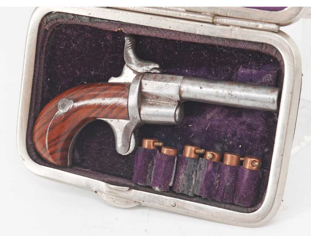 Armes de Poing RARE PORTE-MONNAIE PISTOLET LEFAUCHEUX CALIBRE 5MM À BROCHE - FRANCE / BELGIQUE XIXè 1550224-7 - 5