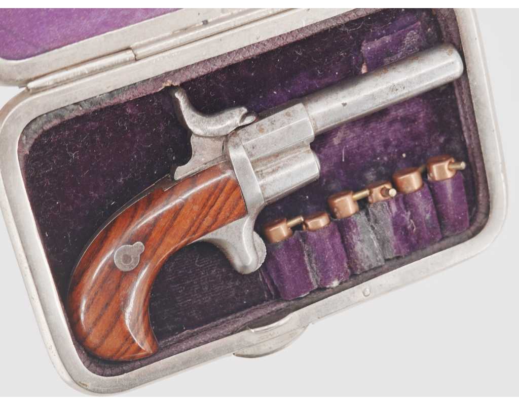 Armes de Poing RARE PORTE-MONNAIE PISTOLET LEFAUCHEUX CALIBRE 5MM À BROCHE - FRANCE / BELGIQUE XIXè 1550224-7 - 6