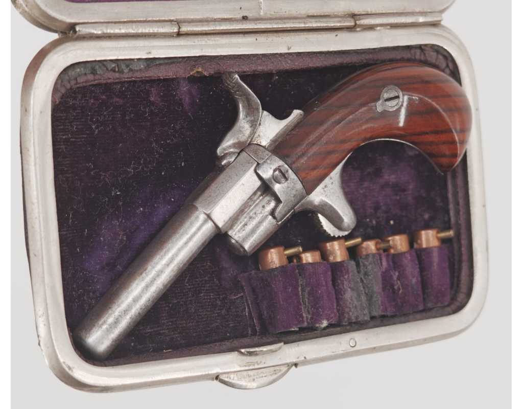 Armes de Poing RARE PORTE-MONNAIE PISTOLET LEFAUCHEUX CALIBRE 5MM À BROCHE - FRANCE / BELGIQUE XIXè 1550224-7 - 7