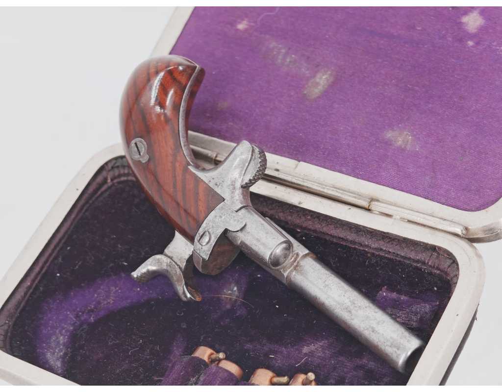 Armes de Poing RARE PORTE-MONNAIE PISTOLET LEFAUCHEUX CALIBRE 5MM À BROCHE - FRANCE / BELGIQUE XIXè 1550224-7 - 8