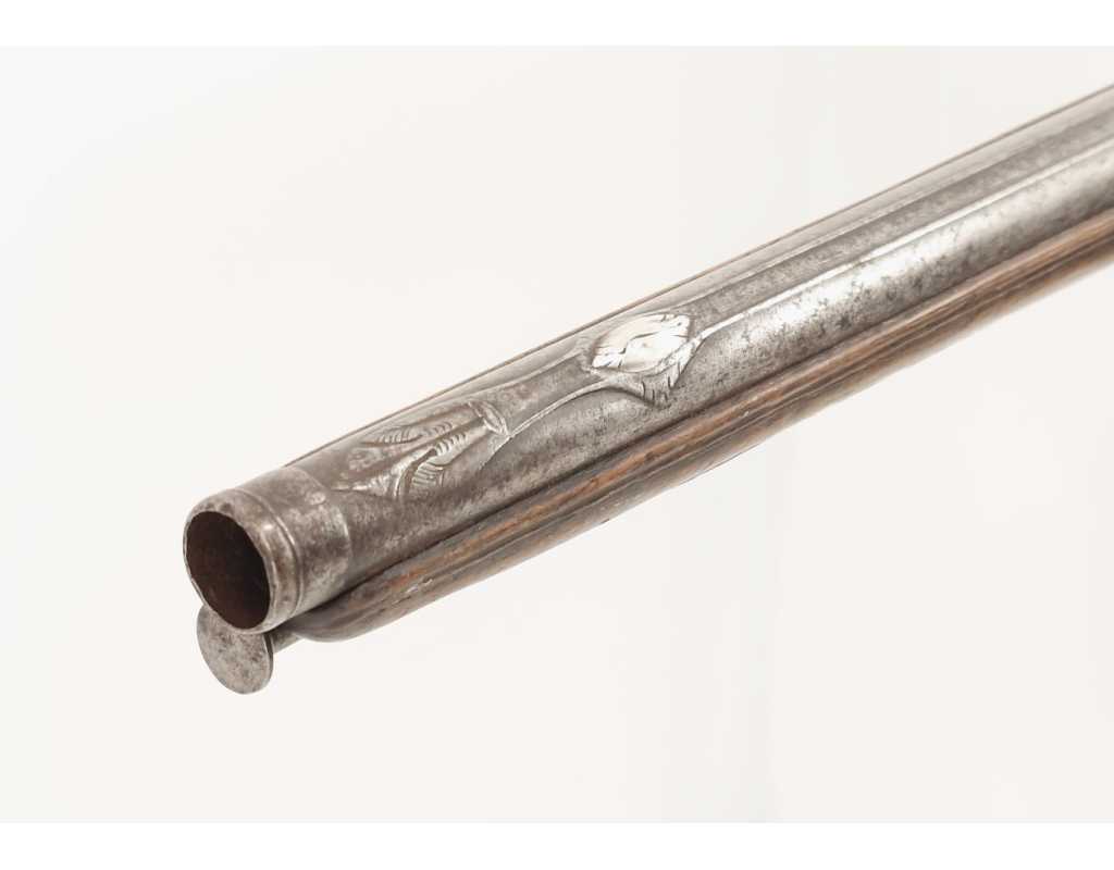 Armes de Poing IMPOSANT PISTOLET DE CAVALIER À SILEX SIGNÉ COULAUX DE VERO À MAICHE EN FRANCHE COMTÉ FRANCE 1720 - 1740 049880-1
