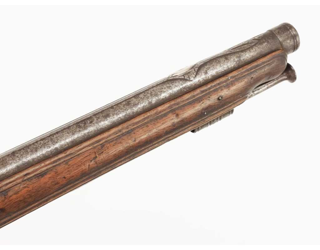 Armes de Poing IMPOSANT PISTOLET DE CAVALIER À SILEX SIGNÉ COULAUX DE VERO À MAICHE EN FRANCHE COMTÉ FRANCE 1720 - 1740 049880-1