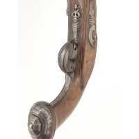 Armes de Poing IMPOSANT PISTOLET DE CAVALIER À SILEX SIGNÉ COULAUX DE VERO À MAICHE EN FRANCHE COMTÉ FRANCE 1720 - 1740 049880-1