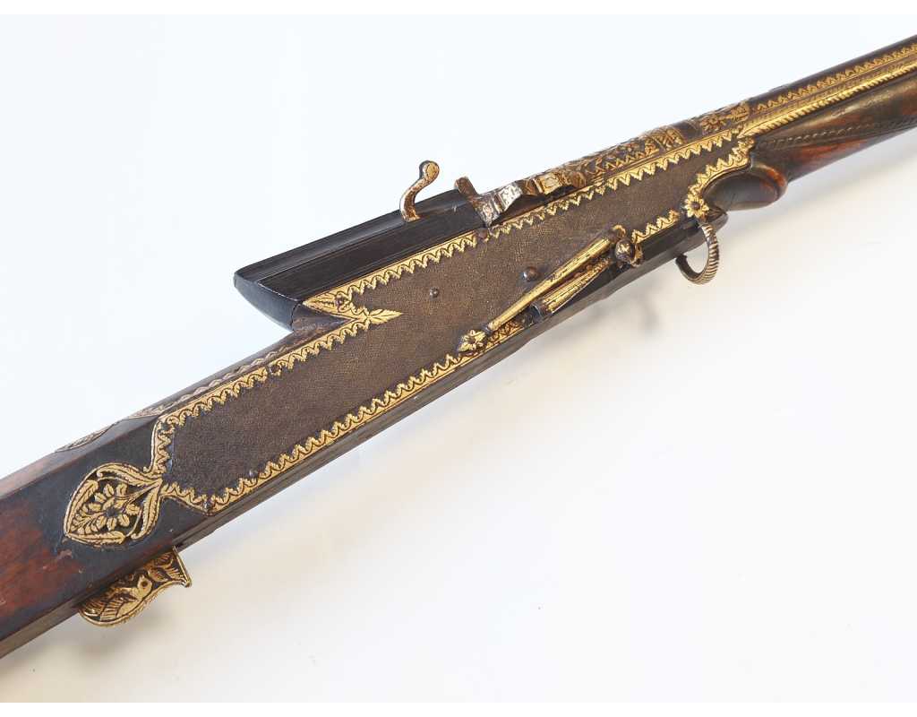 Armes d'Épaule FUSIL À MÈCHE INDIEN TORADAR INDO-PERSAN KOFTGARI - INDES XIXè 123474-53 - 2