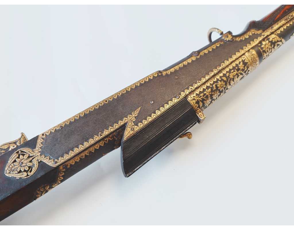 Armes d'Épaule FUSIL À MÈCHE INDIEN TORADAR INDO-PERSAN KOFTGARI - INDES XIXè 123474-53 - 5