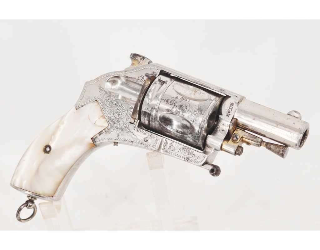 Armes de Poing FORT REVOLVER DE POCHE CALIBRE 38 SEMI-HAMMERLESS Finition LUXE par la Manufacture Liégeoise d’Armes à Feu - 1
