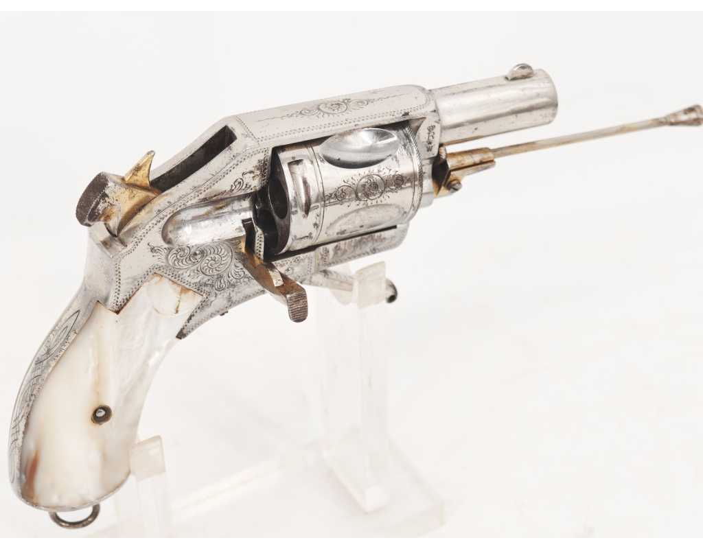 Armes de Poing FORT REVOLVER DE POCHE CALIBRE 38 SEMI-HAMMERLESS Finition LUXE par la Manufacture Liégeoise d’Armes à Feu - 3