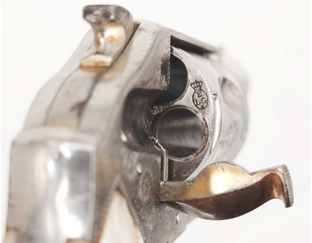Armes de Poing FORT REVOLVER DE POCHE CALIBRE 38 SEMI-HAMMERLESS Finition LUXE par la Manufacture Liégeoise d’Armes à Feu - 6