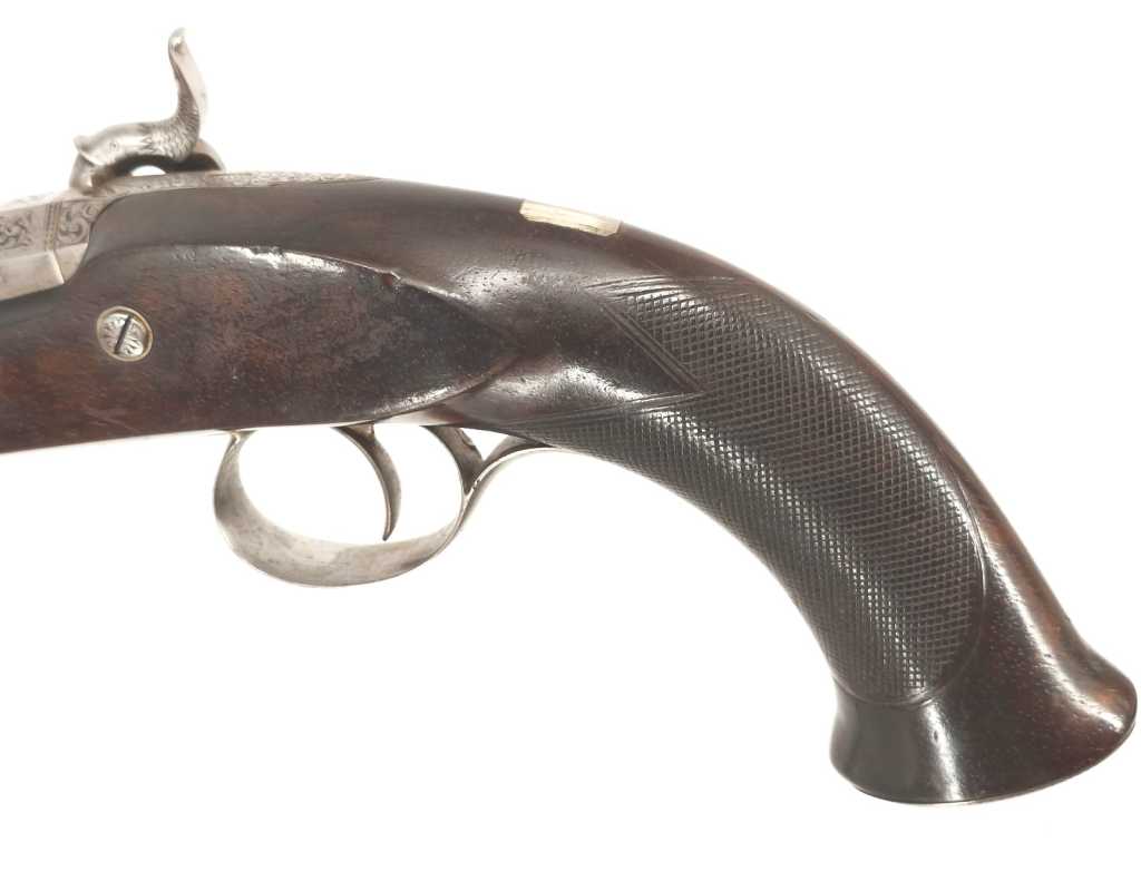 Armes de Poing PISTOLET DE TIR BRITANNIQUE ANDREWS BENJAMIN 1821-1826 ROS-ON-WYE HEREFORD - GB XIXè CALIBRE 17,6mm 1469-62-65 -
