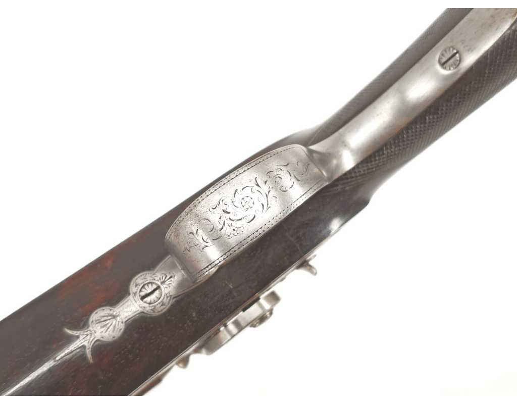 Armes de Poing PISTOLET DE TIR BRITANNIQUE ANDREWS BENJAMIN 1821-1826 ROS-ON-WYE HEREFORD - GB XIXè CALIBRE 17,6mm 1469-62-65 -