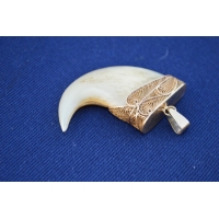 Coutellerie PENDENTIF GRIFFE DE TIGRE MONTé BIJOUX OR - 4