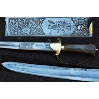 Armes Chasse DAGUE DE VÉNERIE COMBINÉE PISTOLET SILEX - France XVIIIè 06211 - 7