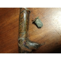 Militaria POIRE A POUDRE PERSE XVIIIè EN PEAU DE CHAMEAU PEINT {PRODUCT_REFERENCE} - 4