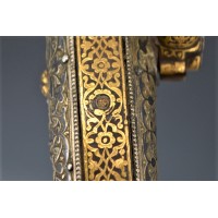 Catalogue Magasin EXCEPTIONNEL PISTOLET TCHERKESSE DE LUXE A SILEX CAUCASIEN COSAQUE PLATINE MORLAK DAMAS OR ARGENT XIXè {PRODUC