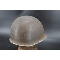 Militaria CASQUE US M1 A1 TROUPES FRANCAISES RESISTANTE VOSGES HIVER 1944 INSIGNE SECTION CIRCULATION - USA / FRANCE Seconde Gue