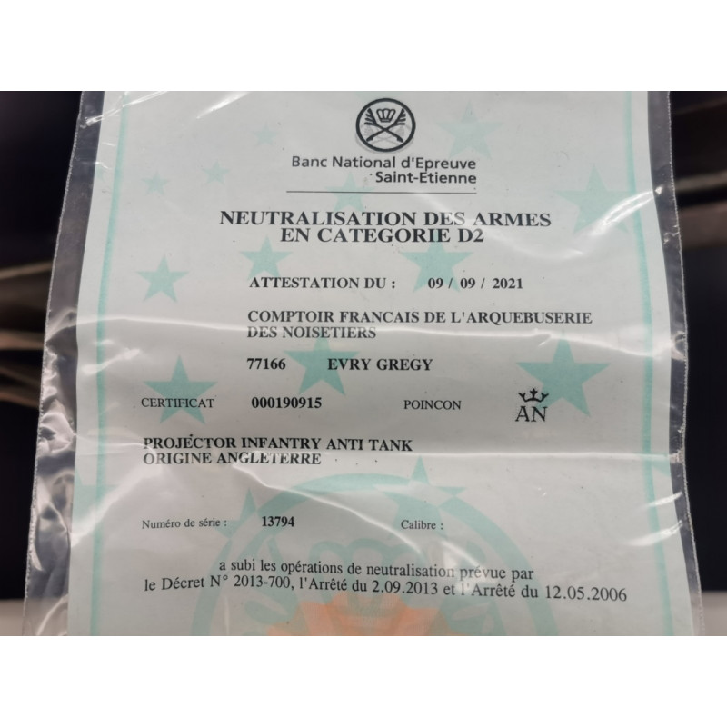 Catalogue Magasin PIAT 89MM LANCE ROQUET WW2 PROJECTOR INFANTERY ANTI TANK PARACHUTAGE FRANCE RESISTANCE 1944 NEUTRA DECO - GB W