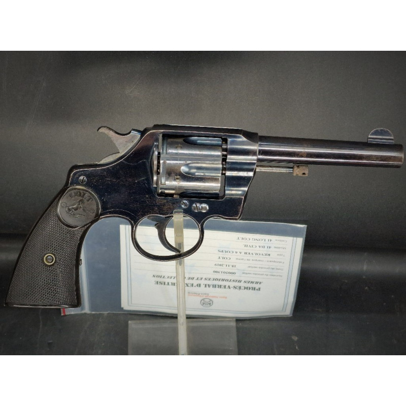 Catalogue Magasin REVOLVER COLT 1895 41lc NEW ARMY 4.5 Pouces Calibre 41 LC 1907 - USA XIXè N°282361 - 2