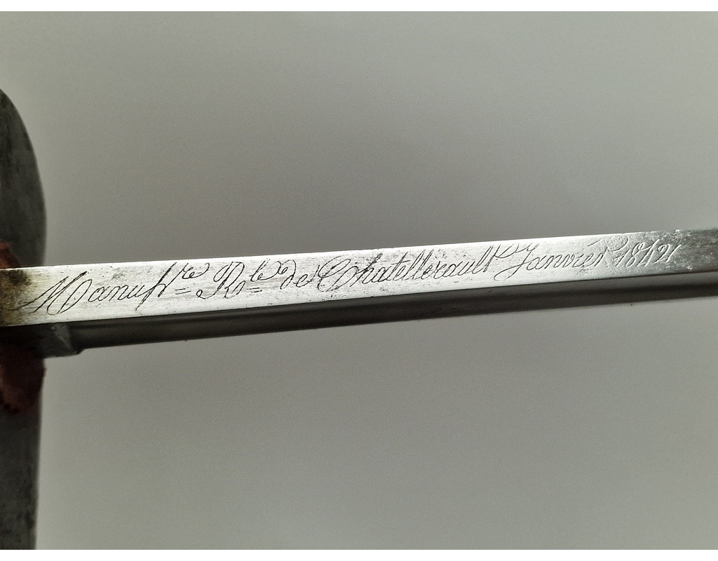 Catalogue Magasin SABRE D'ABORDAGE CUILLIERE A POT MARINE MILITAIRE Modèle 1833 Mre ROYALE Chatelleraut 1842 - France Louis Phil