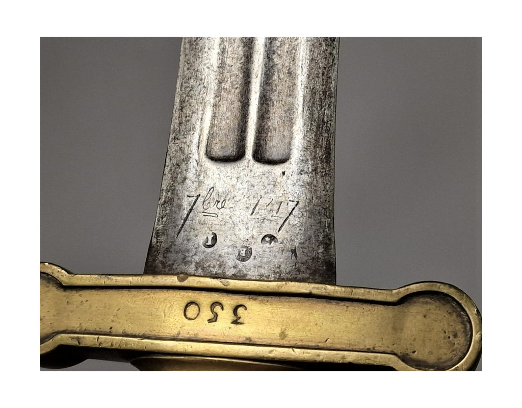 Armes Blanches GLAIVE D'ARTILLERIE A PIED MODELE 1816 modifié 1830 Mre Royale du Klingenthal  1817 Poiçons VERSAILLES  - France 