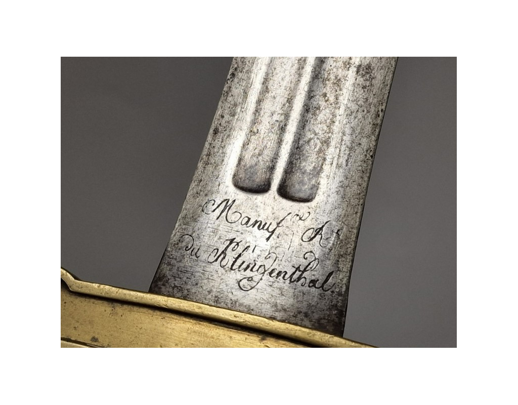 Armes Blanches GLAIVE D'ARTILLERIE A PIED MODELE 1816 modifié 1830 Mre Royale du Klingenthal Oct 1817  VERSAILLES - France Resta