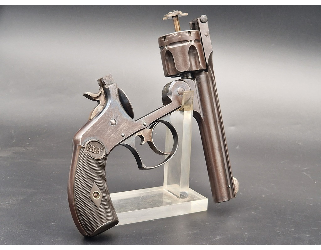 Handguns REVOVLER SMITH ET WESSON 1880 MODEL 2 SIMPLE & DOUBLE ACTION CALIBRE 38 S&W  -  USA XIXè {PRODUCT_REFERENCE} - 9