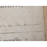 Souvenirs Historiques CADRE EN VERRE    LETTRE ANOBLISSEMENT ETRANGER   CACHET DE CIRE CHARLES X  1824-1830 FRANCE XIXè {PRODUCT