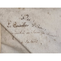 Souvenirs Historiques CADRE EN VERRE    LETTRE ANOBLISSEMENT ETRANGER   CACHET DE CIRE CHARLES X  1824-1830 FRANCE XIXè {PRODUCT